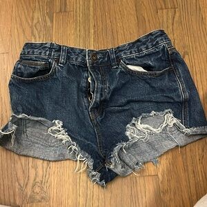 Free People Jean Shorts